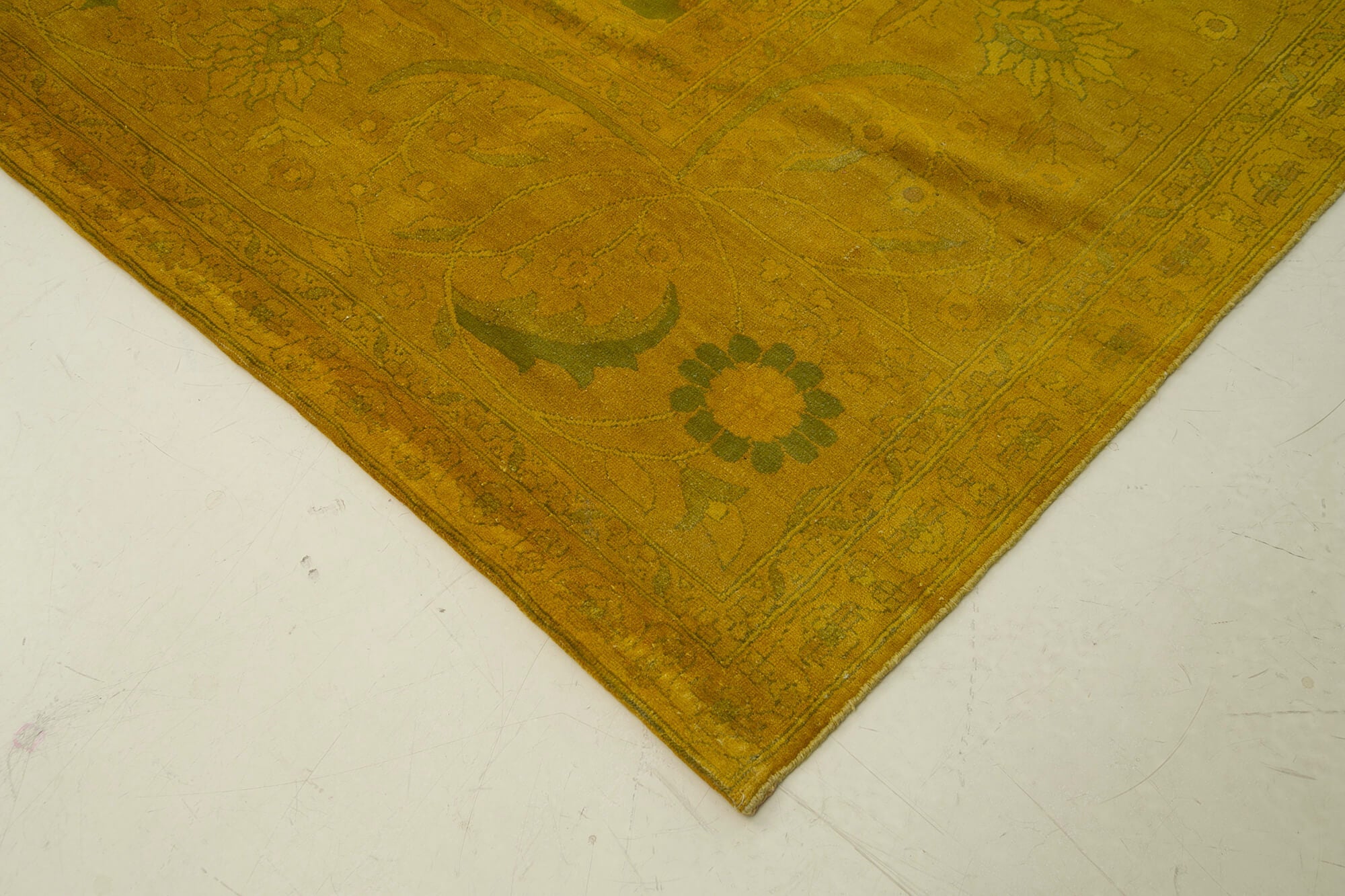 Handmade Wool Area Rug – Vintage Turkish Carpet 14'0"x20'9" Classic Cotton Wool Rug