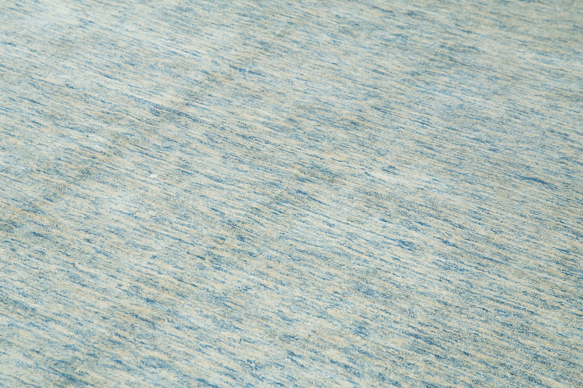 Handmade Area Rug - Classic Blue Tebriz Cotton Wool Vintage Turkish Carpet 9'9''x13'5''