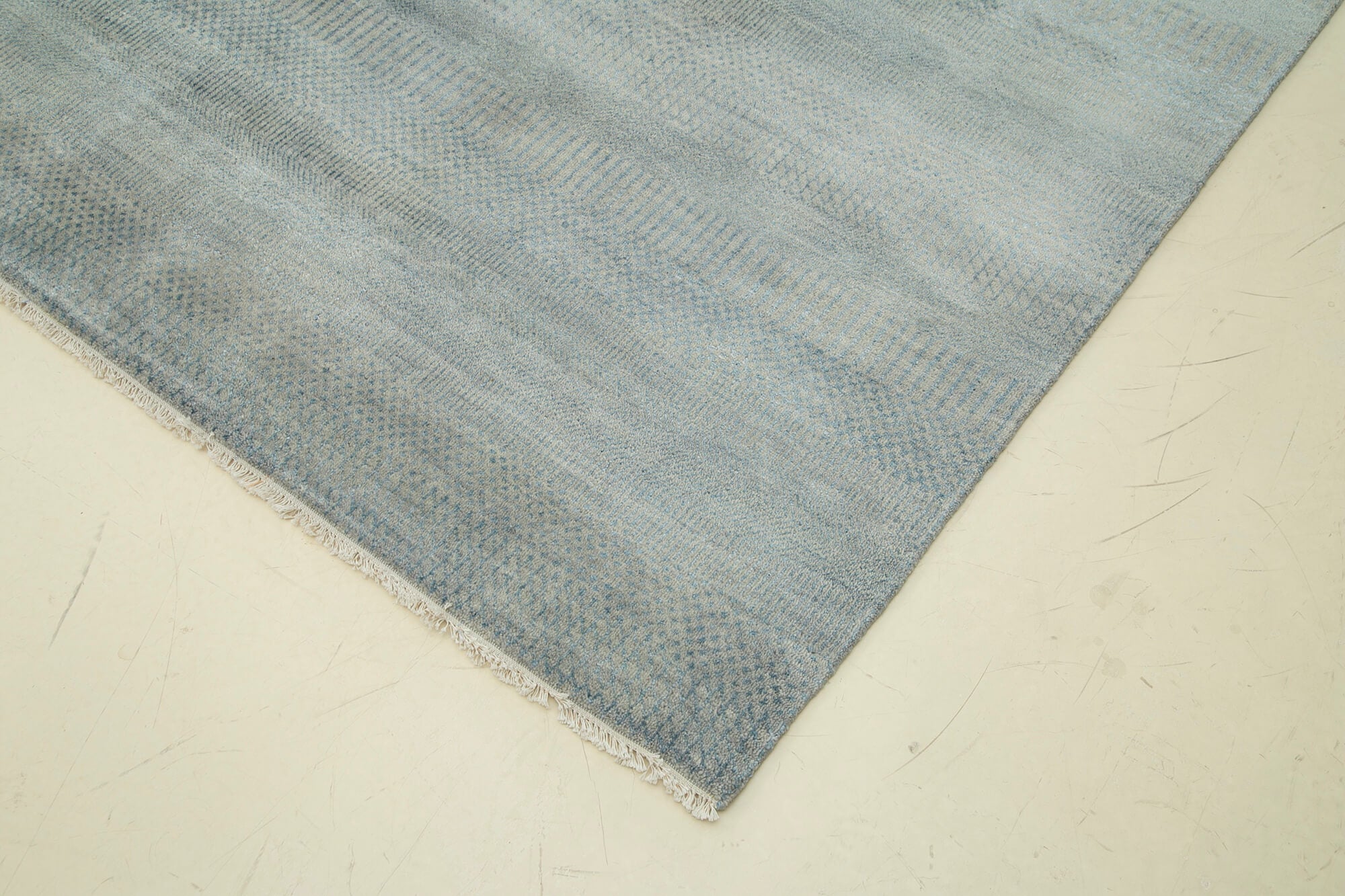 Handmade Area Rug – Classic Blue Turkish Wool Rug 14'1'' x 19'10'' Cotton Wool Carpet