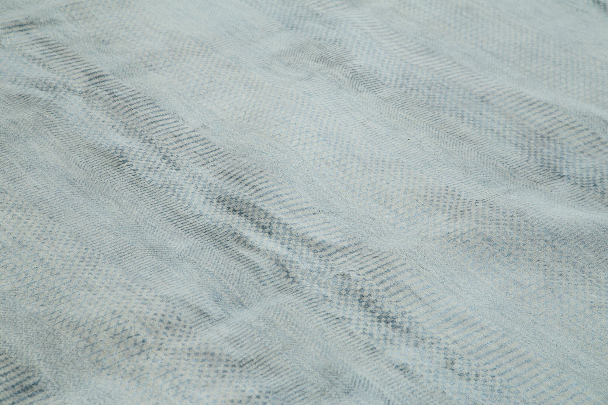 Handmade Area Rug – Classic Blue Turkish Wool Rug 14'1'' x 19'10'' Cotton Wool Carpet