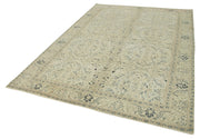 Vintage Cotton Wool Rug - Handmade Area Rug 6'3'' x 9'3'' | Authentic Kayseri Carpet