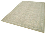 Handmade Wool Area Rug - Vintage Cotton Rug Beige 6'2''x9'8'' | Authentic Kayseri