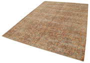Vintage Cotton Wool Rug - Handmade Kayseri Area Rug 6'8''x9'7'' | Durable Soft Textured Carpet