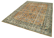 Handmade Vintage Area Rug - Kayseri Beige Turkish Wool & Cotton Rug 6'10"x10'0"