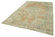 Vintage Handmade Area Rug - Kayseri 6x10 Hand Woven Rug Cotton Wool Blend