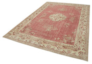 Handmade Vintage Area Rug – Classic Vintage Cotton Wool Rug 6'10'' x 10'1''