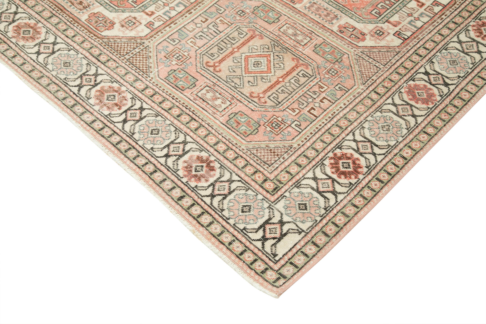 Handmade Vintage Area Rug – Kayseri Wool Cotton Blend, Traditional Hand Knotted 6'5''x9'6''