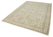 Vintage Cotton Wool Rug - Handmade Area Rug, Neutral Beige Wool Cotton Carpet 6'6''x9'4''