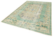 Vintage Wool Area Rug | Hand Woven Floor Covering – Durable Natural Fiber Rug 6x10