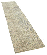 Vintage Cotton Wool Rug – Handmade Area Rug | Turkish Vintage Carpet 2'2''x9'0''