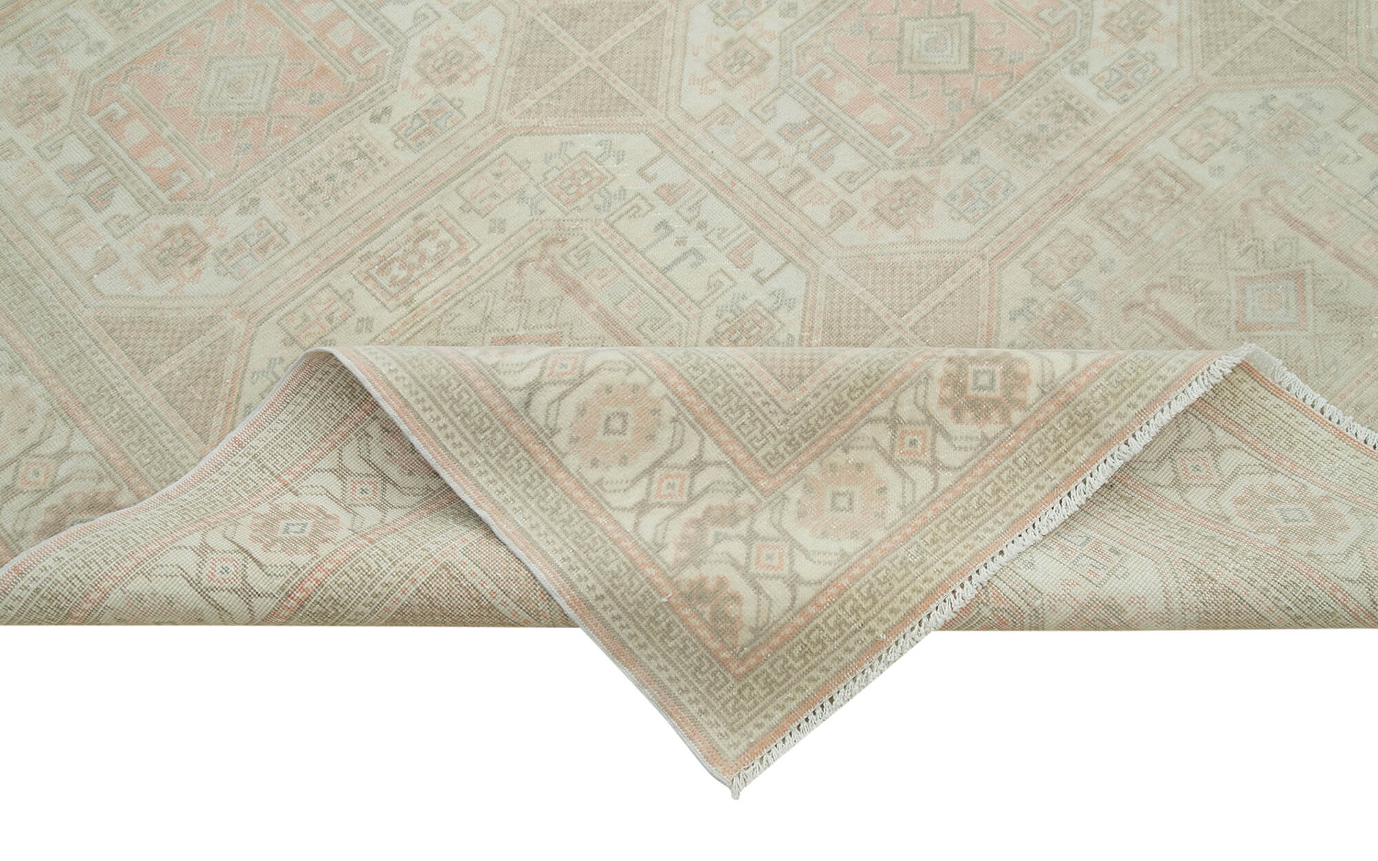 Vintage Wool Area Rug | Handmade Floor Covering - Durable Wool Carpet 6x9
