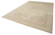 Handmade Vintage Area Rug – Authentic Kayseri Rug Cotton Wool Blend 8'10''x12'10''