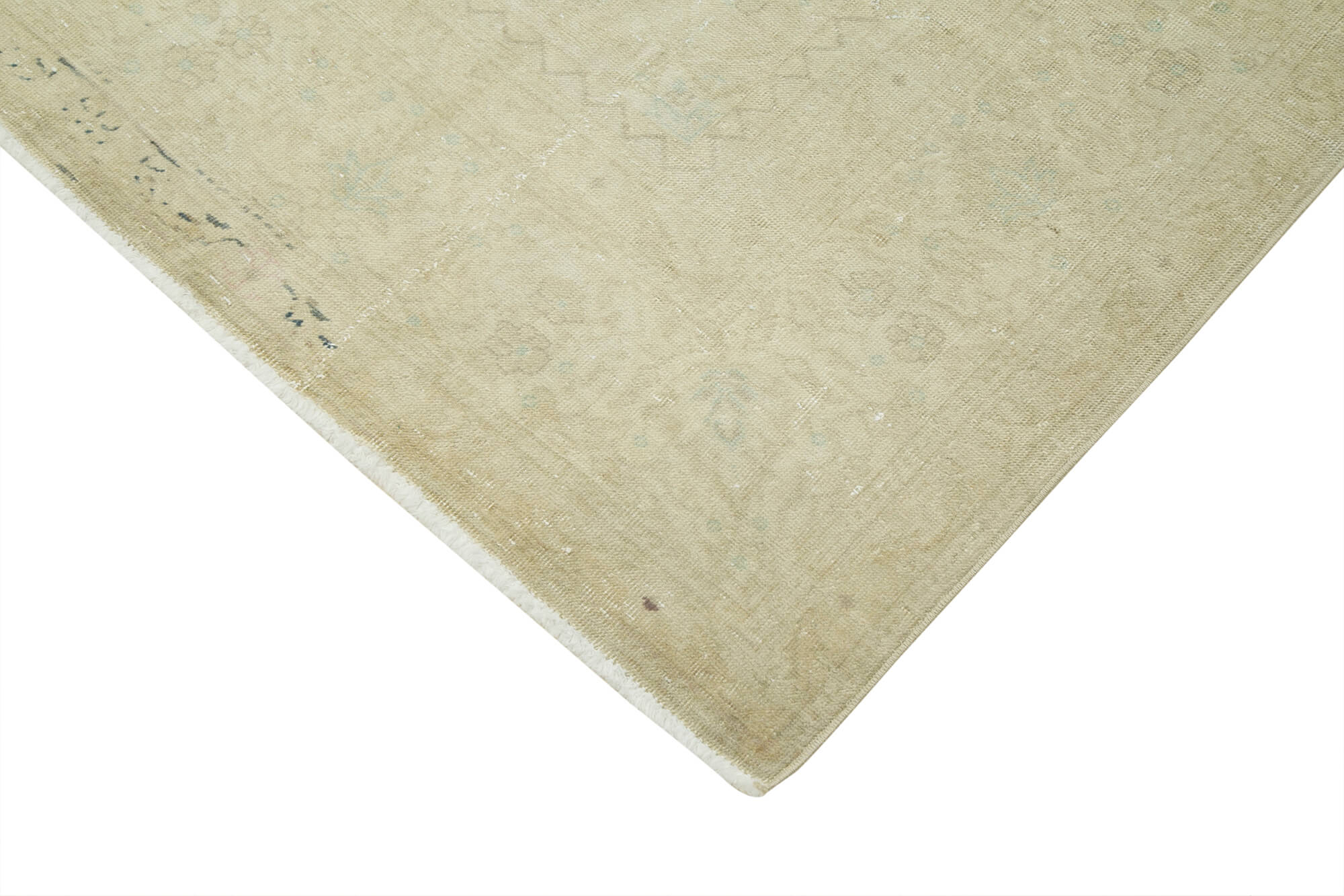 Vintage Cotton Wool Rug - Handmade Area Rug Beige Wool Hand Knotted Carpet 7'7''x11'11''