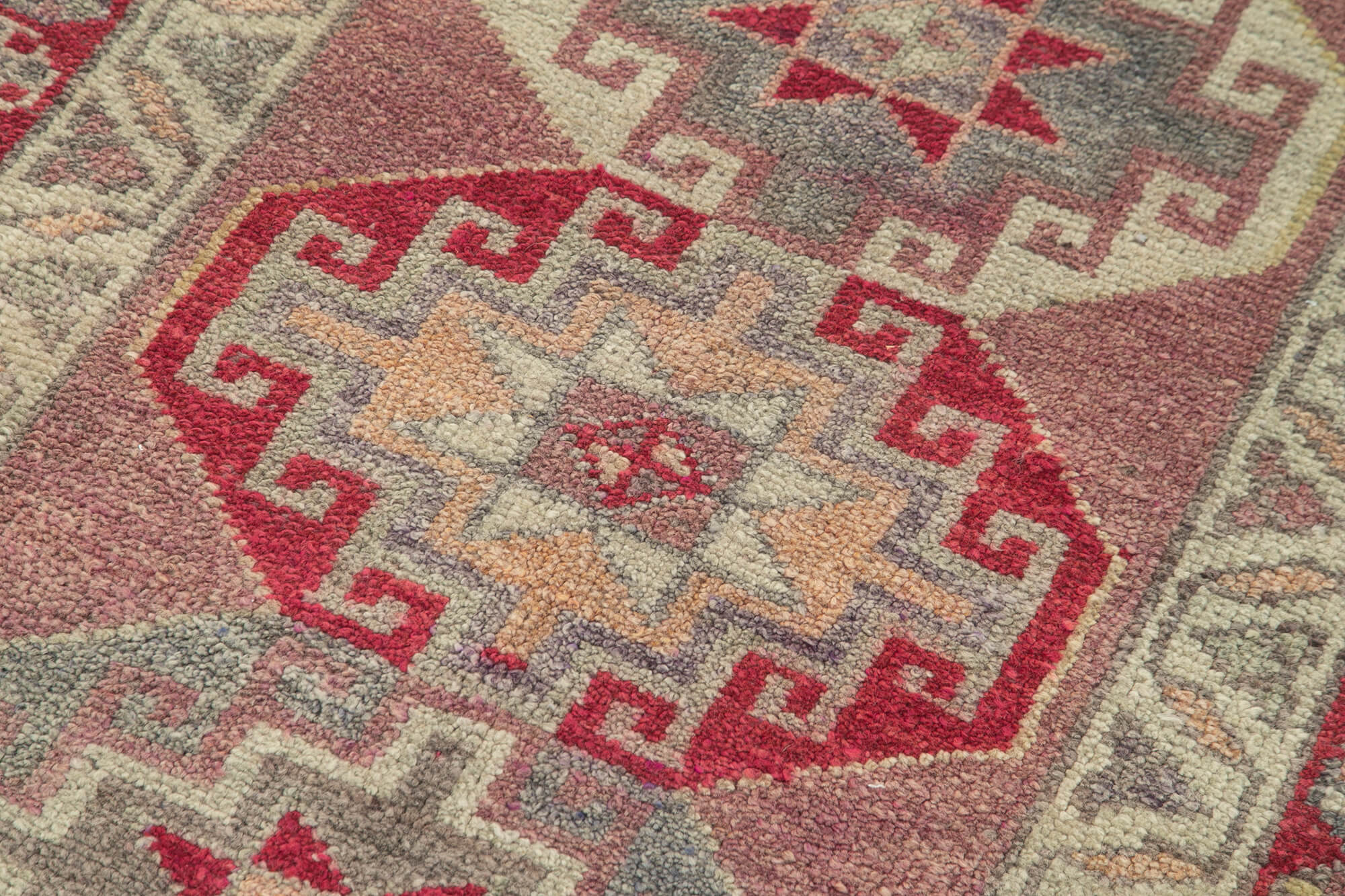 Handmade Vintage Area Rug – Turkish Hand Knotted Brown Cotton Wool Carpet 2'8" x 8'10"