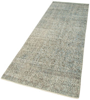 Handmade Vintage Area Rug – Overdyed Wool Carpet 3'0'' x 9'5'' With Turkish Hand Knotted Craft