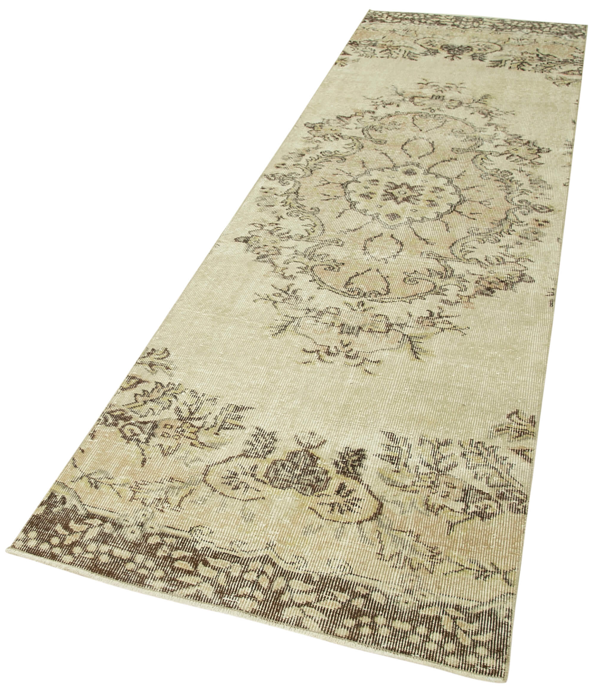 Vintage Cotton Wool Rug – Handmade Area Rug | Overdyed Vintage Carpet, Turkish Wool