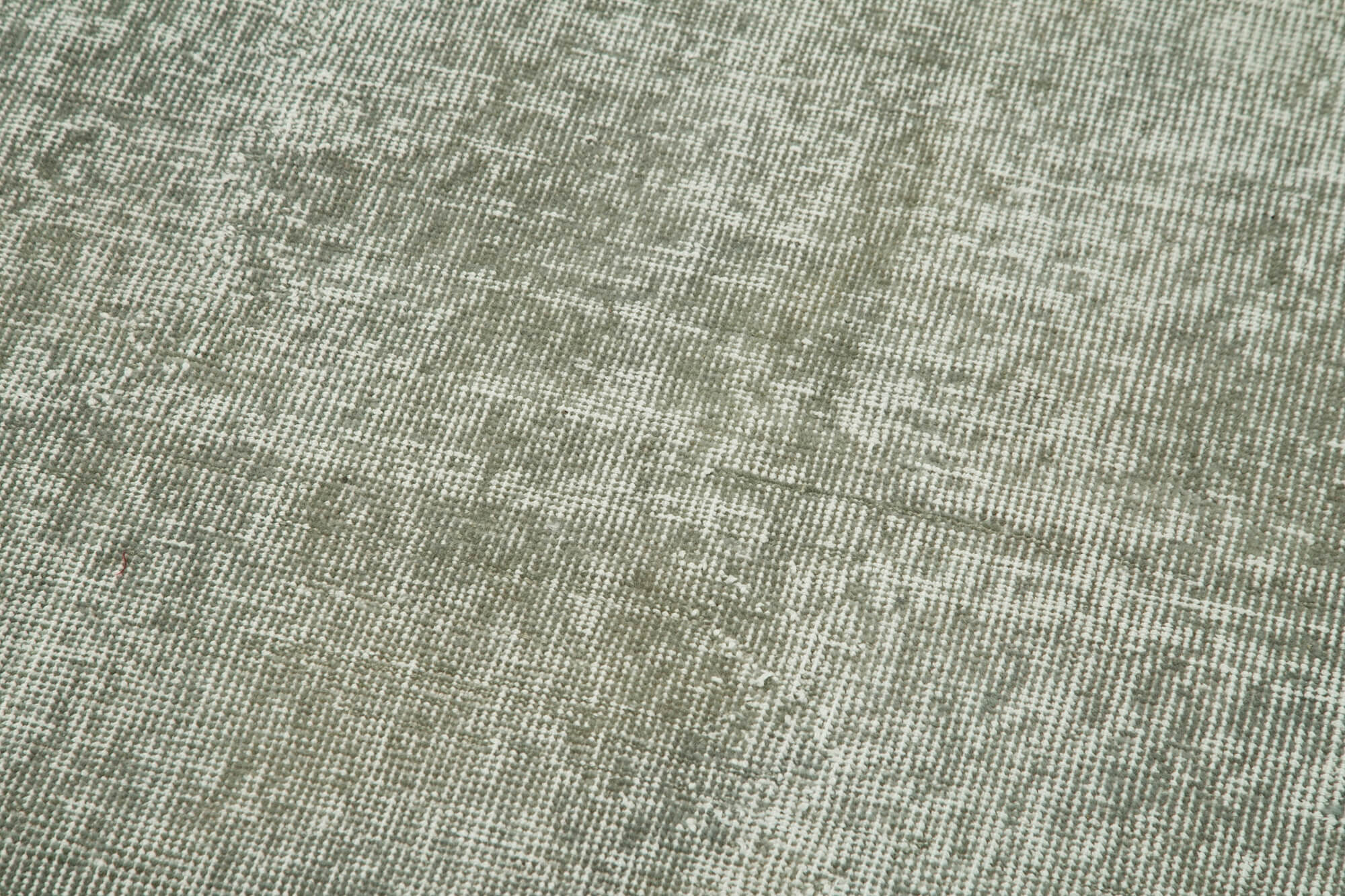 Vintage Wool Area Rug – Handmade Overdyed Blue Turkish Hand Knotted Carpet 2'8''x10'2''
