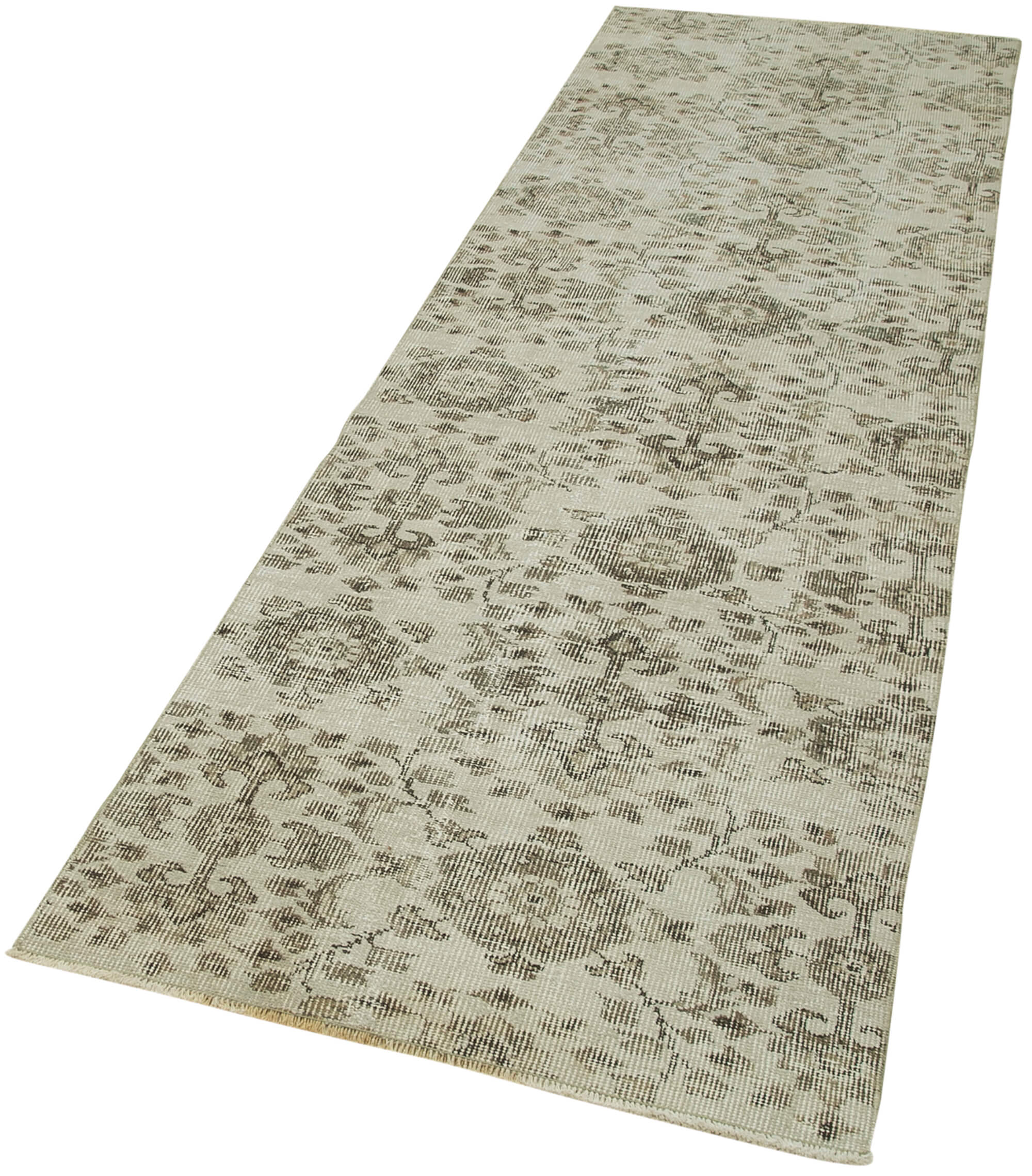 Handmade Vintage Area Rug | Soft Cotton Woven Rug, Durable Wool Floor Covering 2'8'' x 8'11''