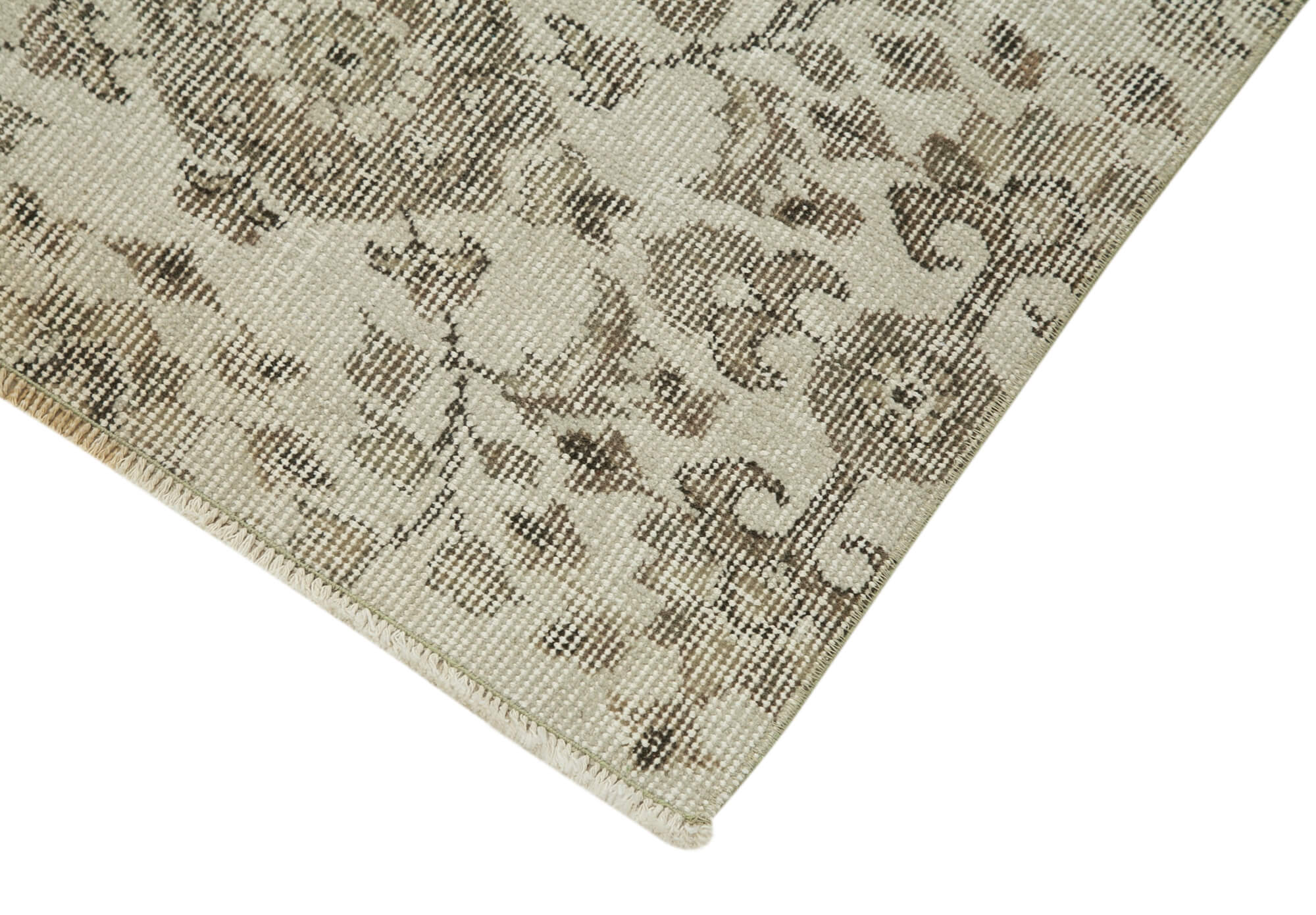 Handmade Vintage Area Rug | Soft Cotton Woven Rug, Durable Wool Floor Covering 2'8'' x 8'11''