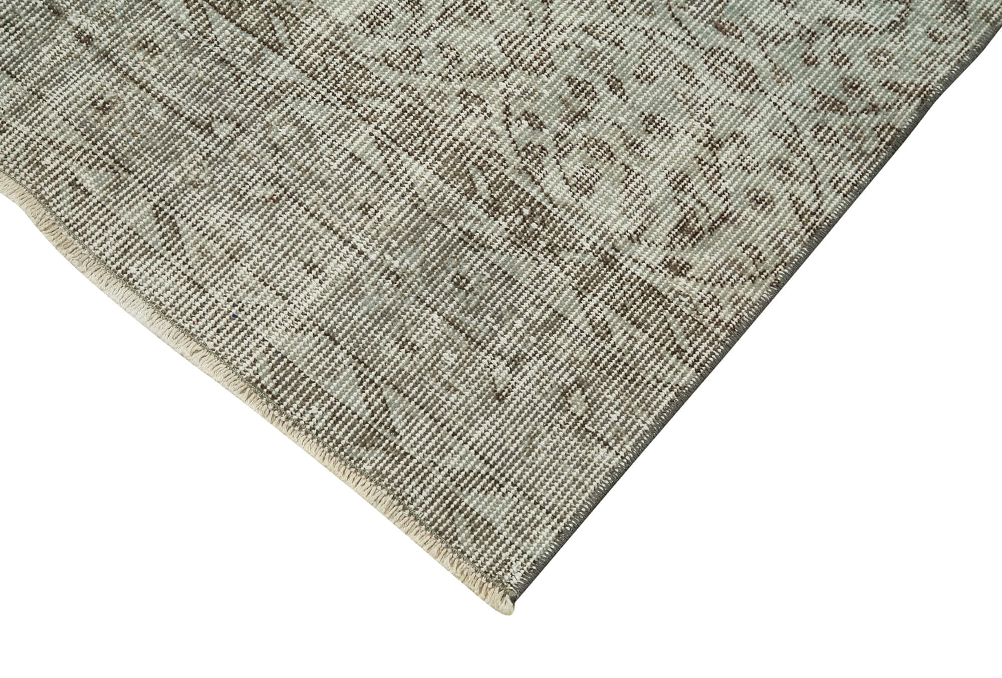 Handmade Vintage Area Rug – Overdyed Wool, Blue 3'x10' Durable Handmade Rug