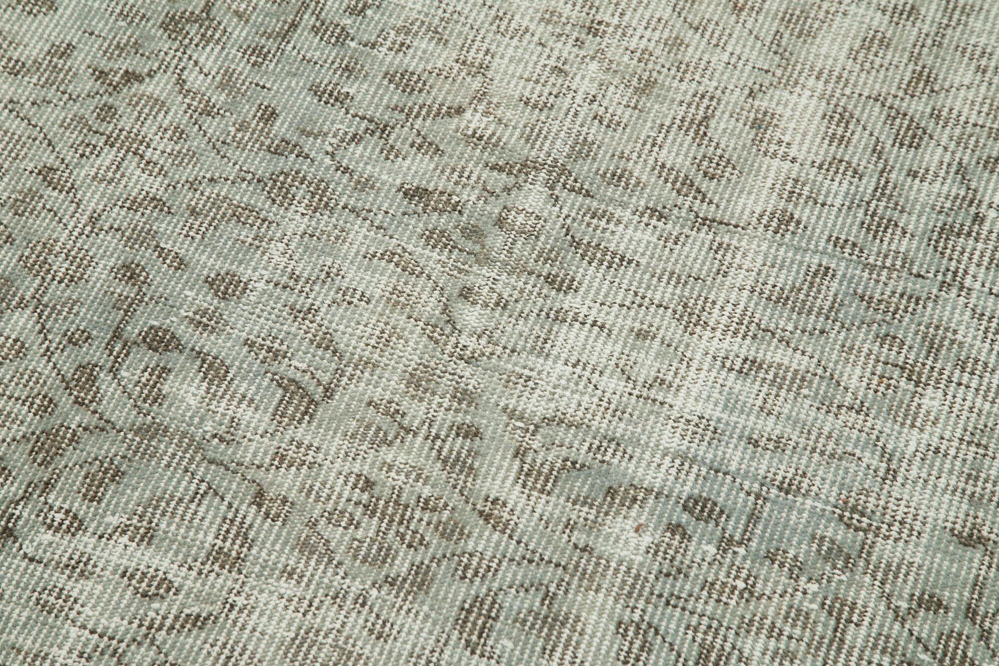 Handmade Vintage Area Rug – Overdyed Wool, Blue 3'x10' Durable Handmade Rug