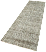 Handmade Vintage Area Rug – Overdyed Blue Rug | Cotton Wool Carpet 2'9''x10'1''