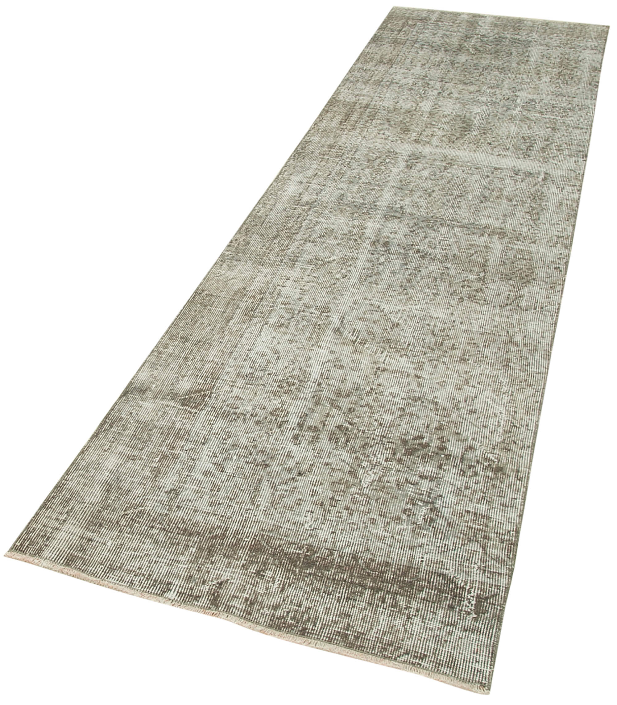 Handmade Vintage Area Rug – Overdyed Blue Rug | Cotton Wool Carpet 2'9''x10'1''