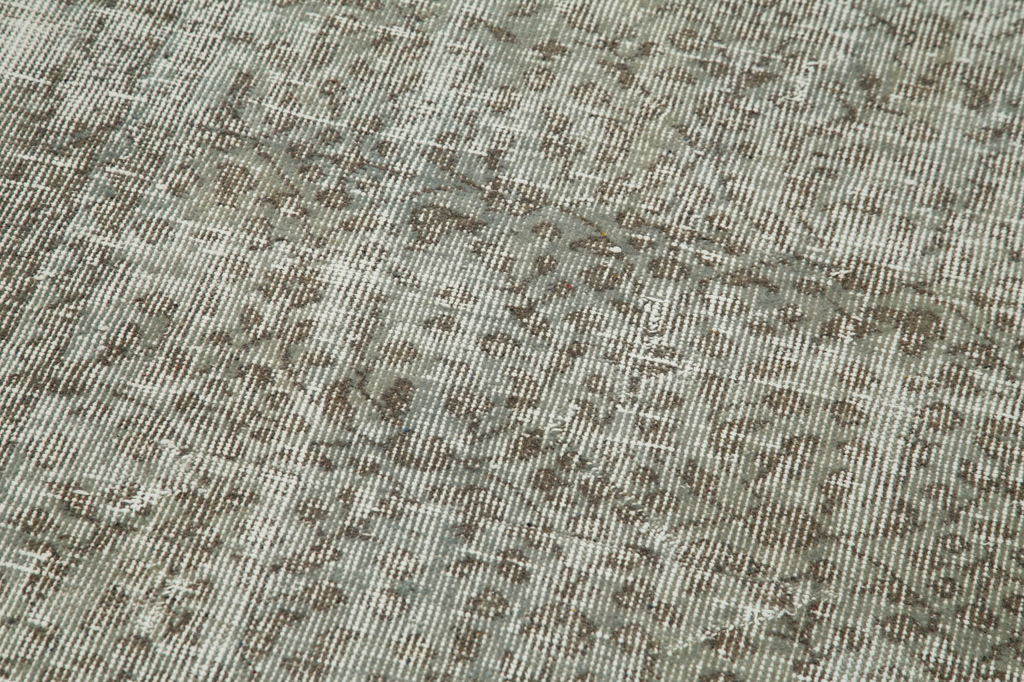 Handmade Vintage Area Rug – Overdyed Blue Rug | Cotton Wool Carpet 2'9''x10'1''
