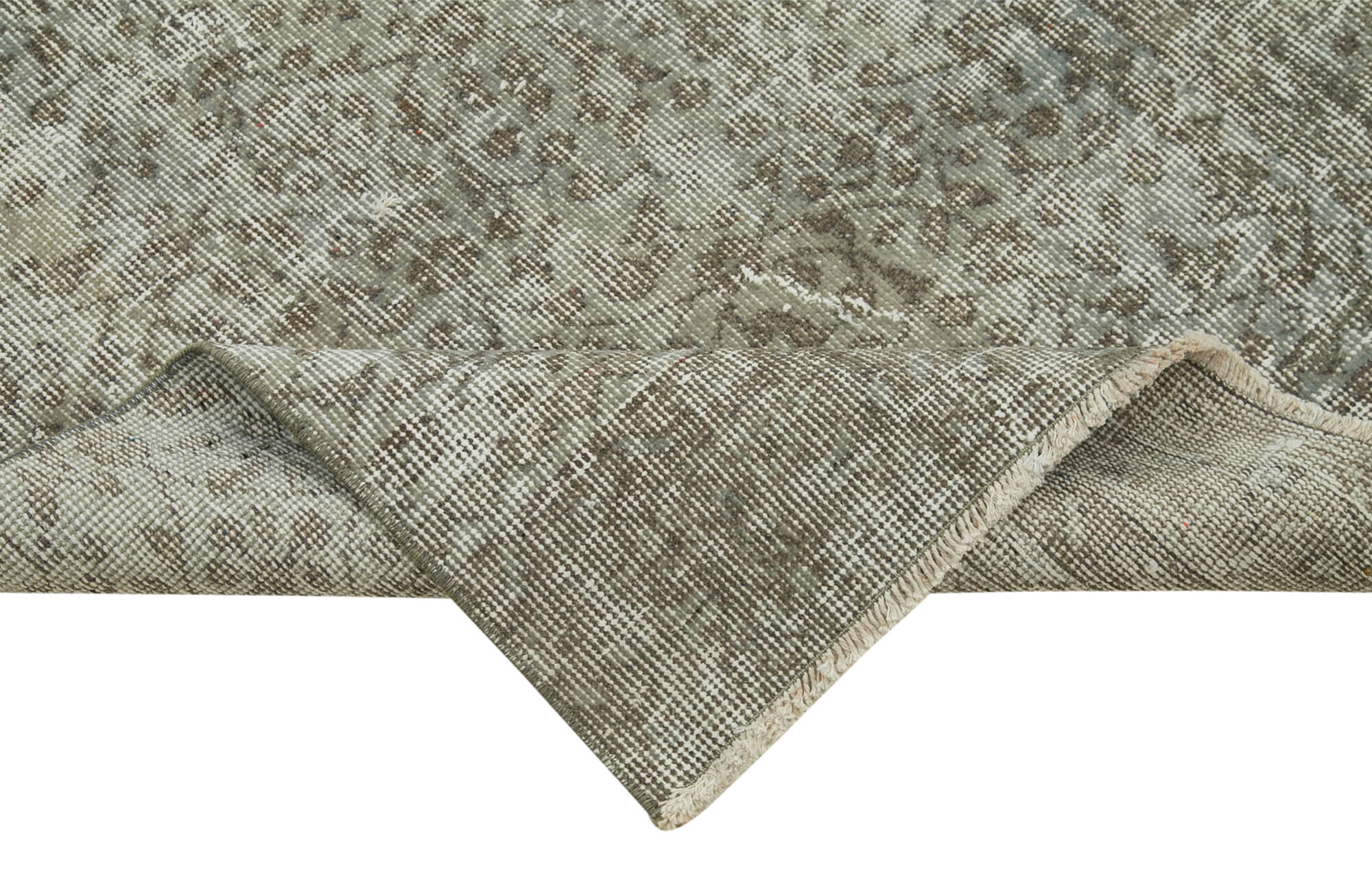 Handmade Vintage Area Rug – Overdyed Blue Rug | Cotton Wool Carpet 2'9''x10'1''
