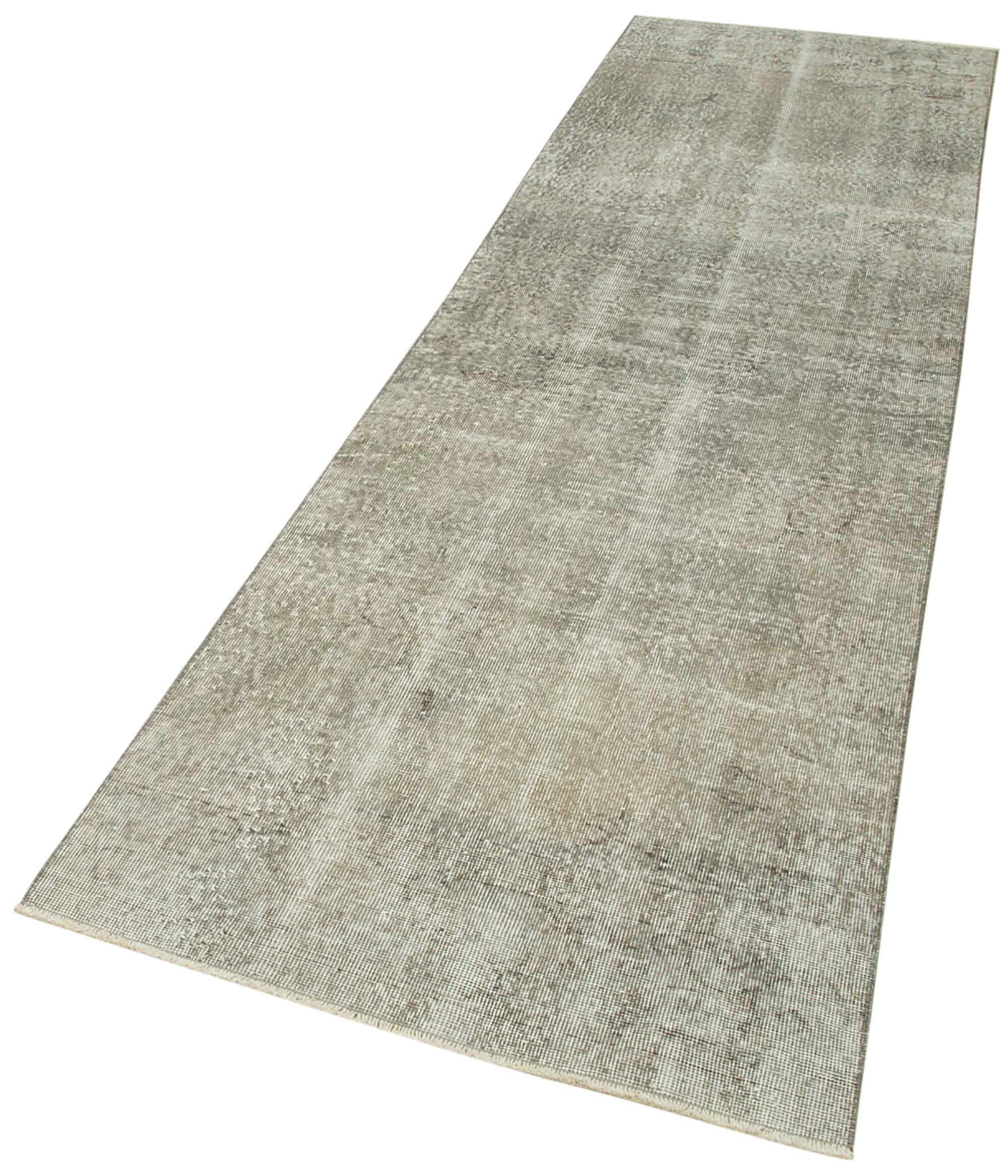 Handmade Area Rug – Overdyed Vintage Wool Cotton Carpet 3'x10'6'' | Turkish Hand Woven