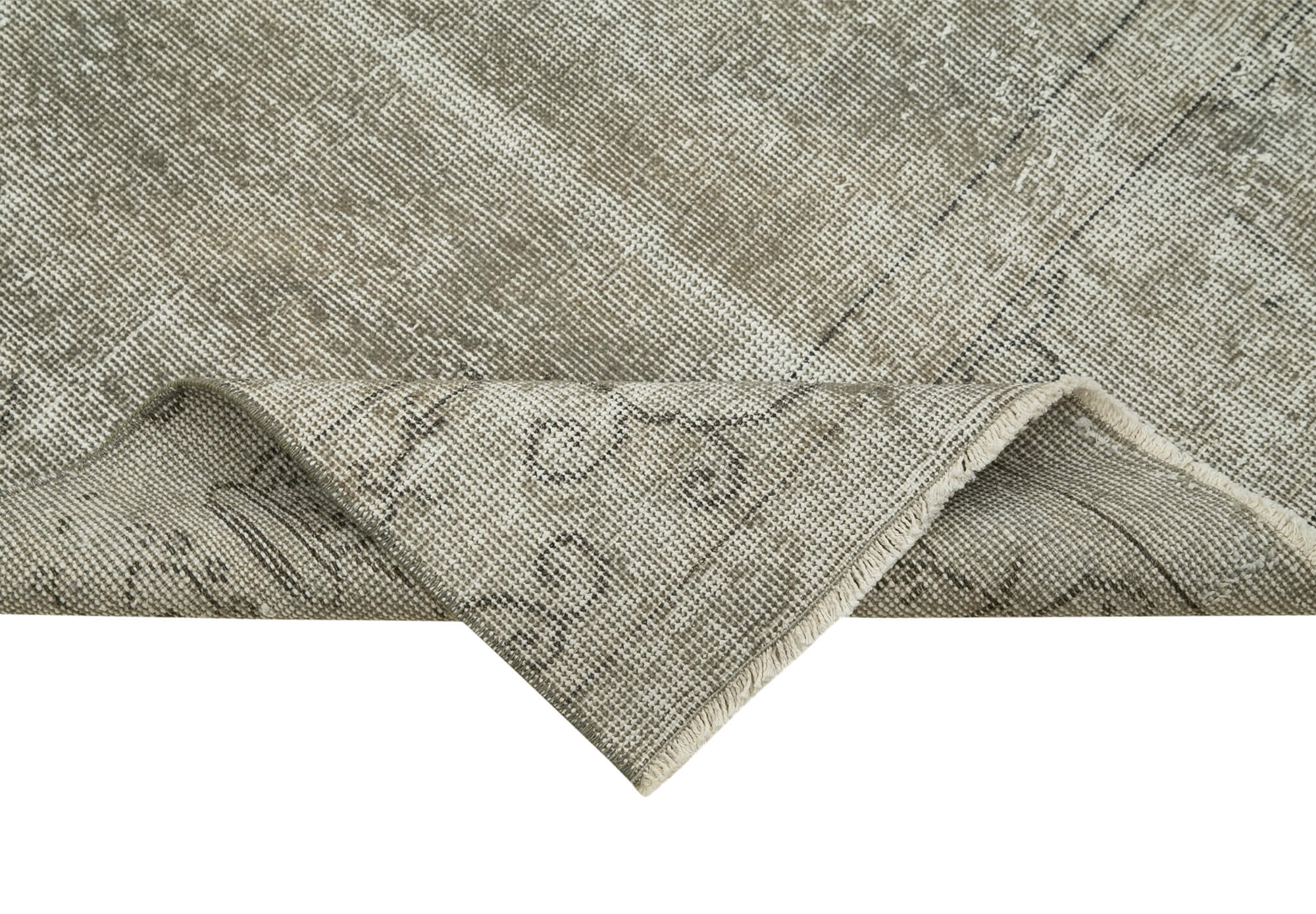 Handmade Area Rug – Overdyed Vintage Wool Cotton Carpet 3'x10'6'' | Turkish Hand Woven