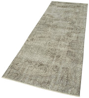 Handmade Vintage Area Rug – Overdyed Wool & Cotton, Turkish Hand Knotted Carpet 3'1'' x 9'9''
