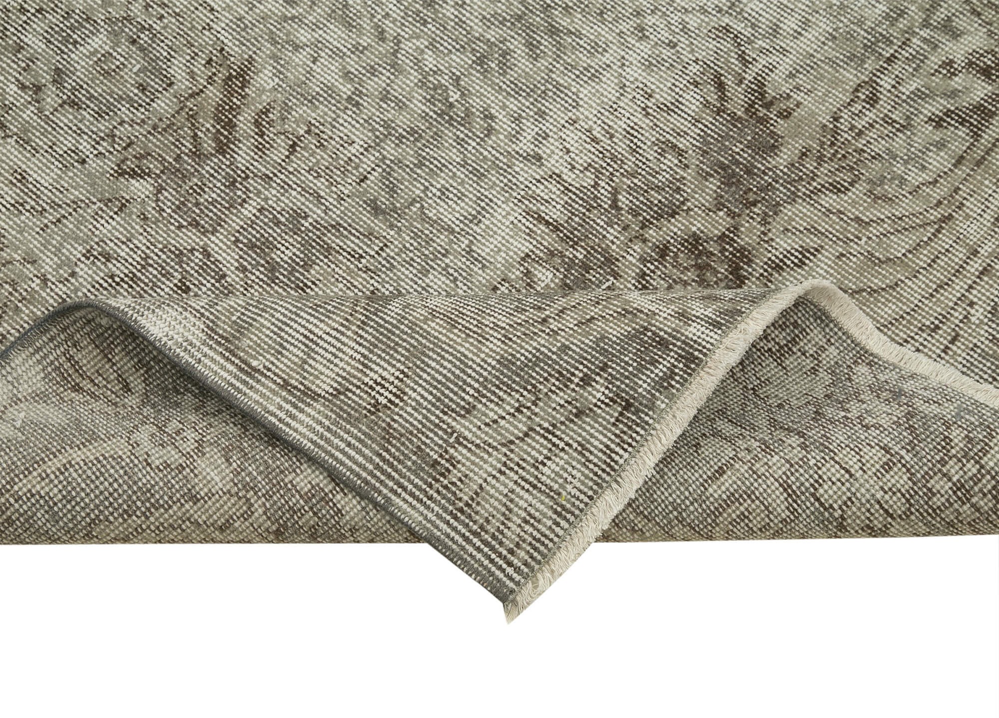 Handmade Vintage Area Rug – Overdyed Wool & Cotton, Turkish Hand Knotted Carpet 3'1'' x 9'9''