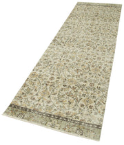 Handmade Vintage Area Rug – Overdyed Wool Rug | Cotton Wool Carpet 2'7''x9'6''