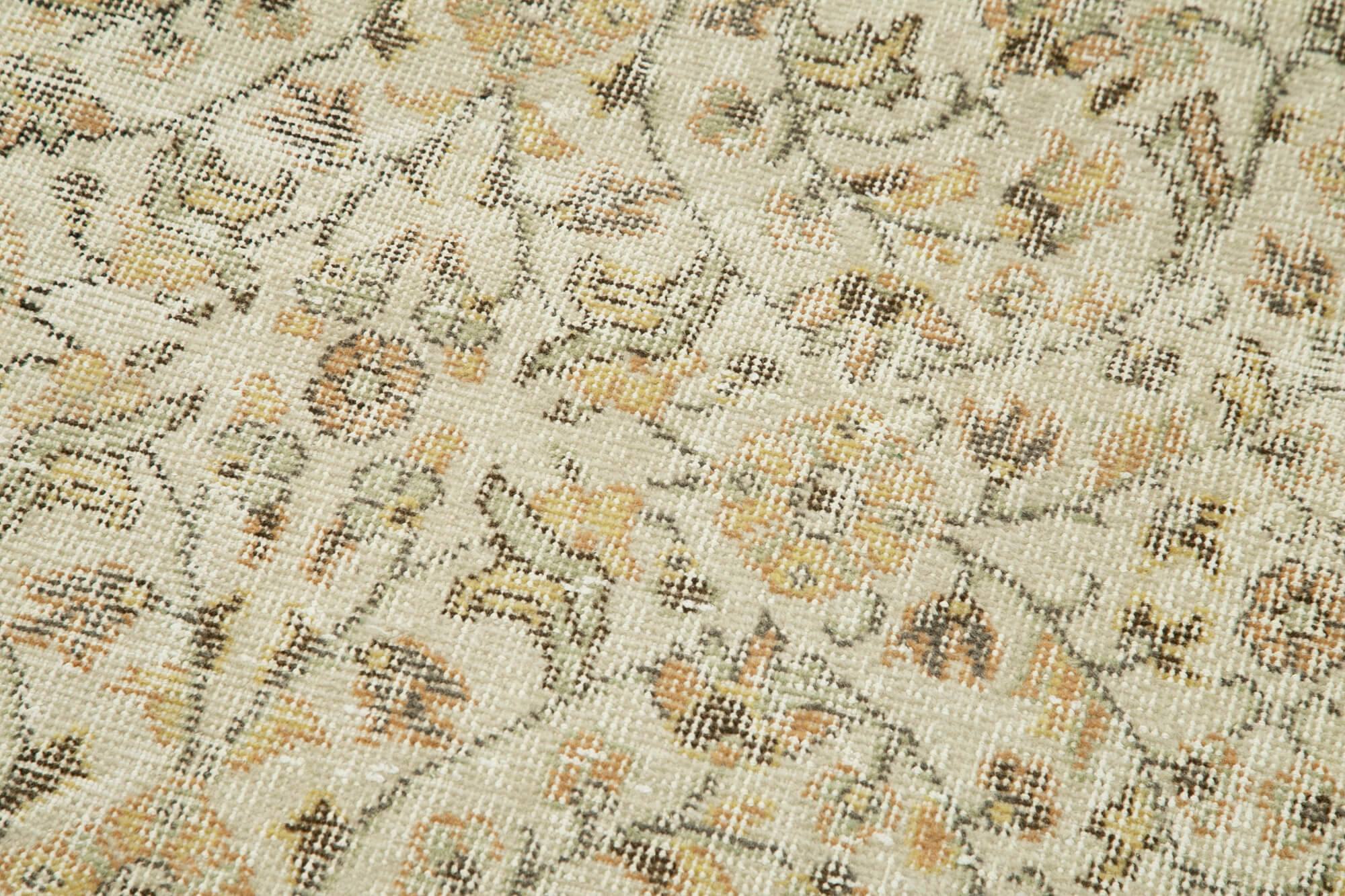 Handmade Vintage Area Rug – Overdyed Wool Rug | Cotton Wool Carpet 2'7''x9'6''