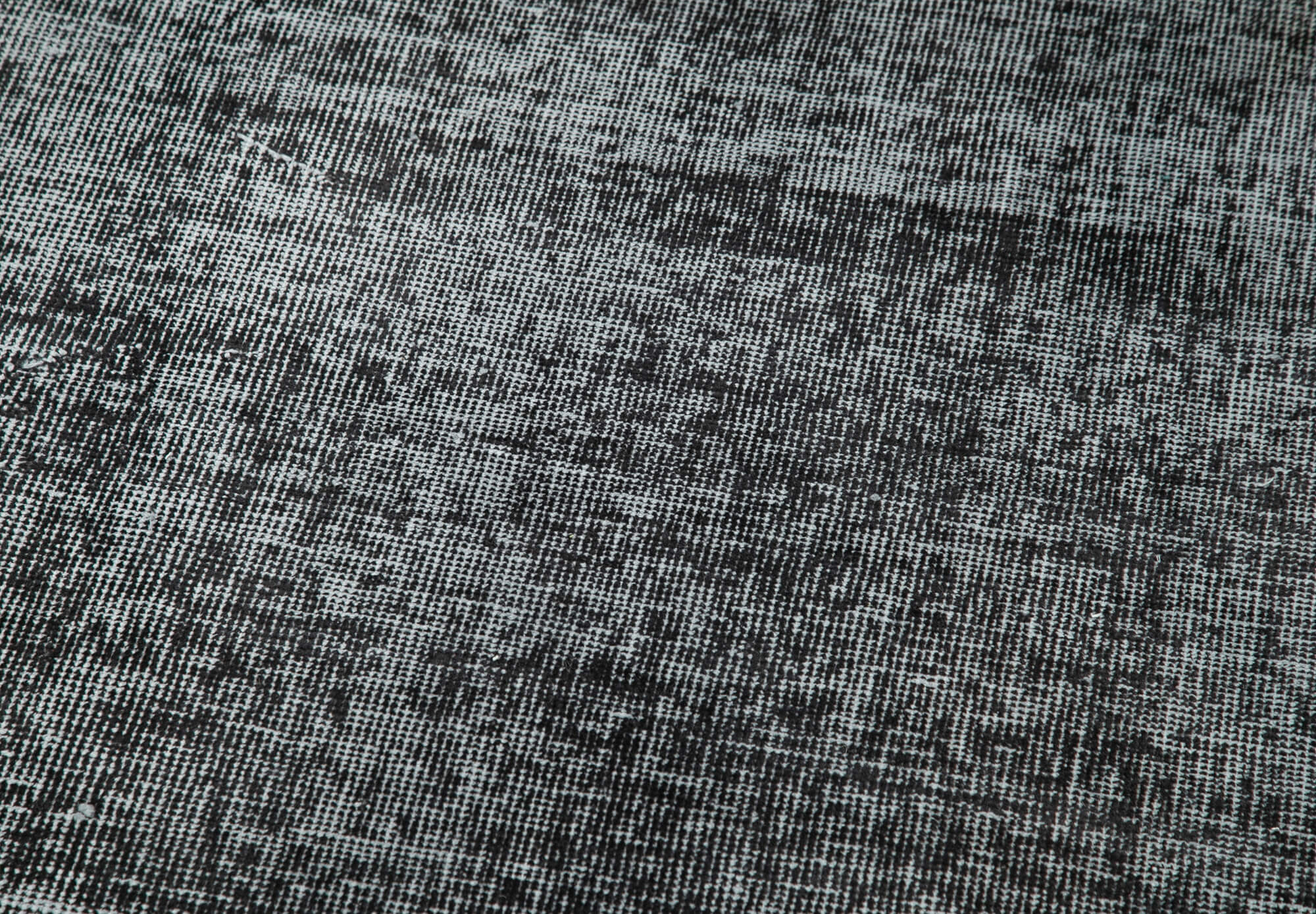 Handmade Vintage Area Rug – Overdyed Wool Rug | Cotton Wool Carpet 2'9'' x 9'10''