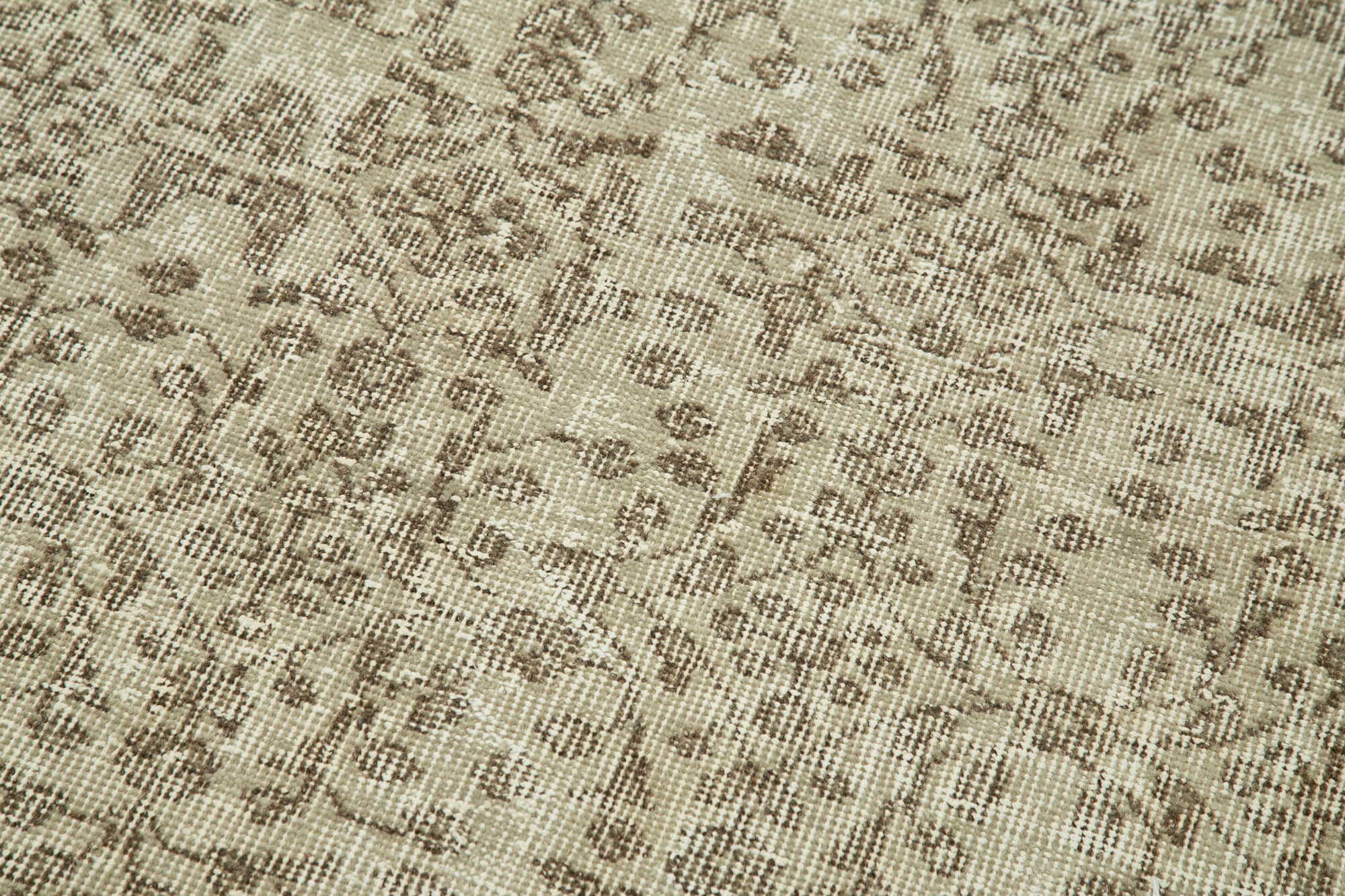Handmade Vintage Area Rug – Overdyed Wool Rug, 3x10 Natural Fiber Carpet