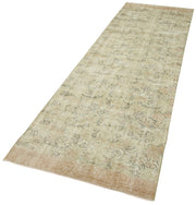 Handmade Area Rug – Overdyed Wool Carpet, Vintage Cotton Rug 3'1" x 10'1"