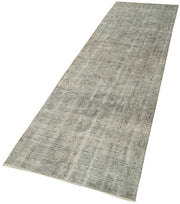 Handmade Area Rug – Overdyed Wool Carpet 2'8'' x 9'11'' | Vintage Cotton Rug