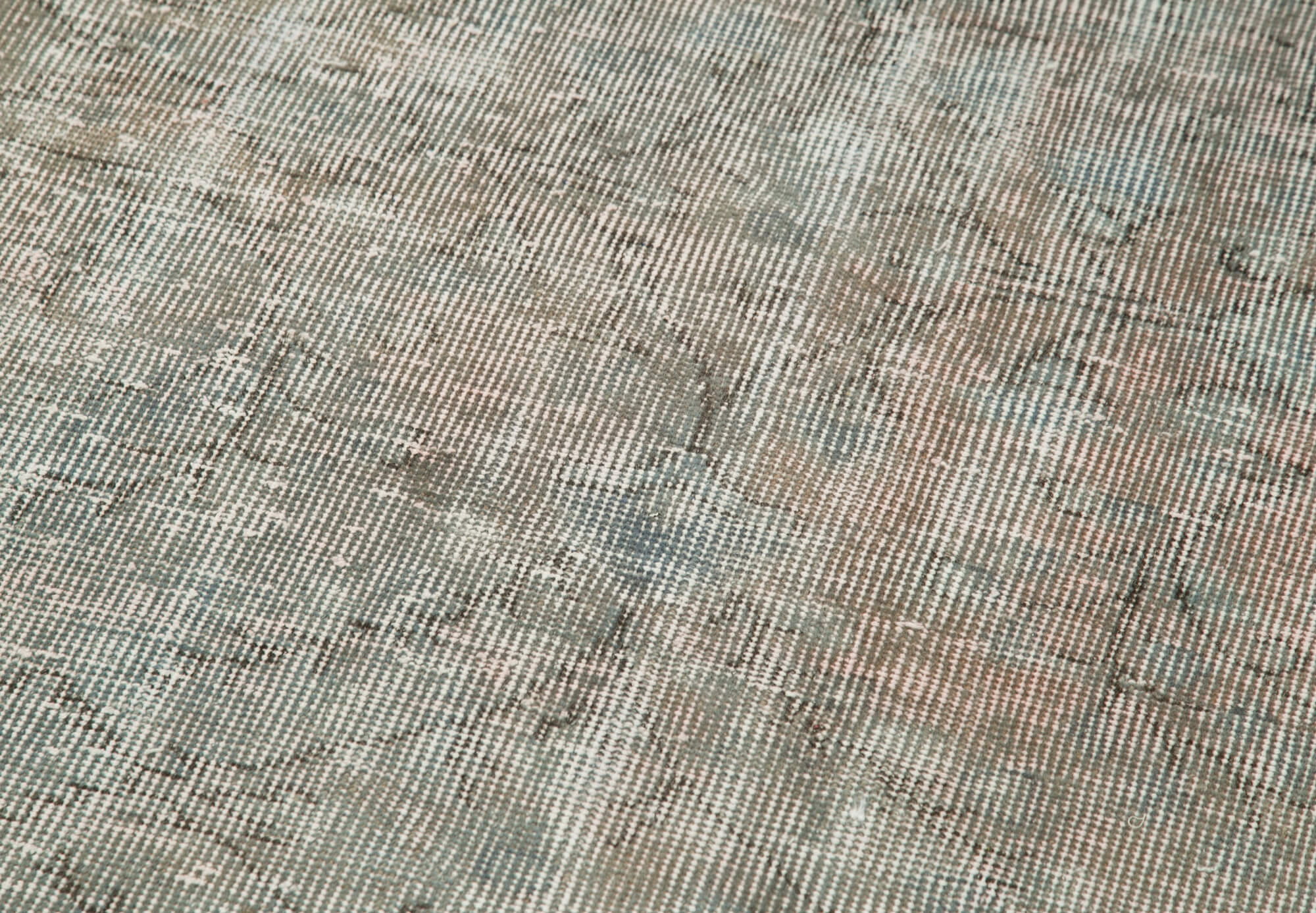 Handmade Area Rug – Overdyed Wool Carpet 2'8'' x 9'11'' | Vintage Cotton Rug