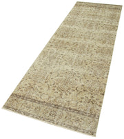 Vintage Wool Area Rug – Hand Woven Vintage Rug Overdyed Wool Carpet 2'8''x9'2''