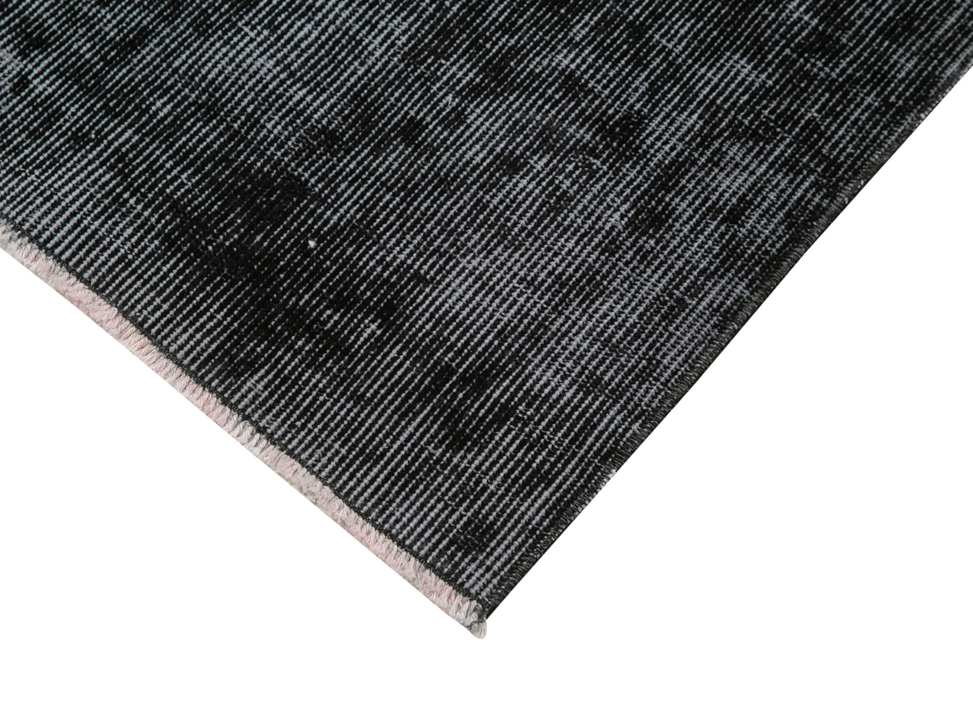 Vintage Area Rug - Handmade Wool Rug, Overdyed Black Rug 2'8''x10'2'' | Turkish Hand Knotted