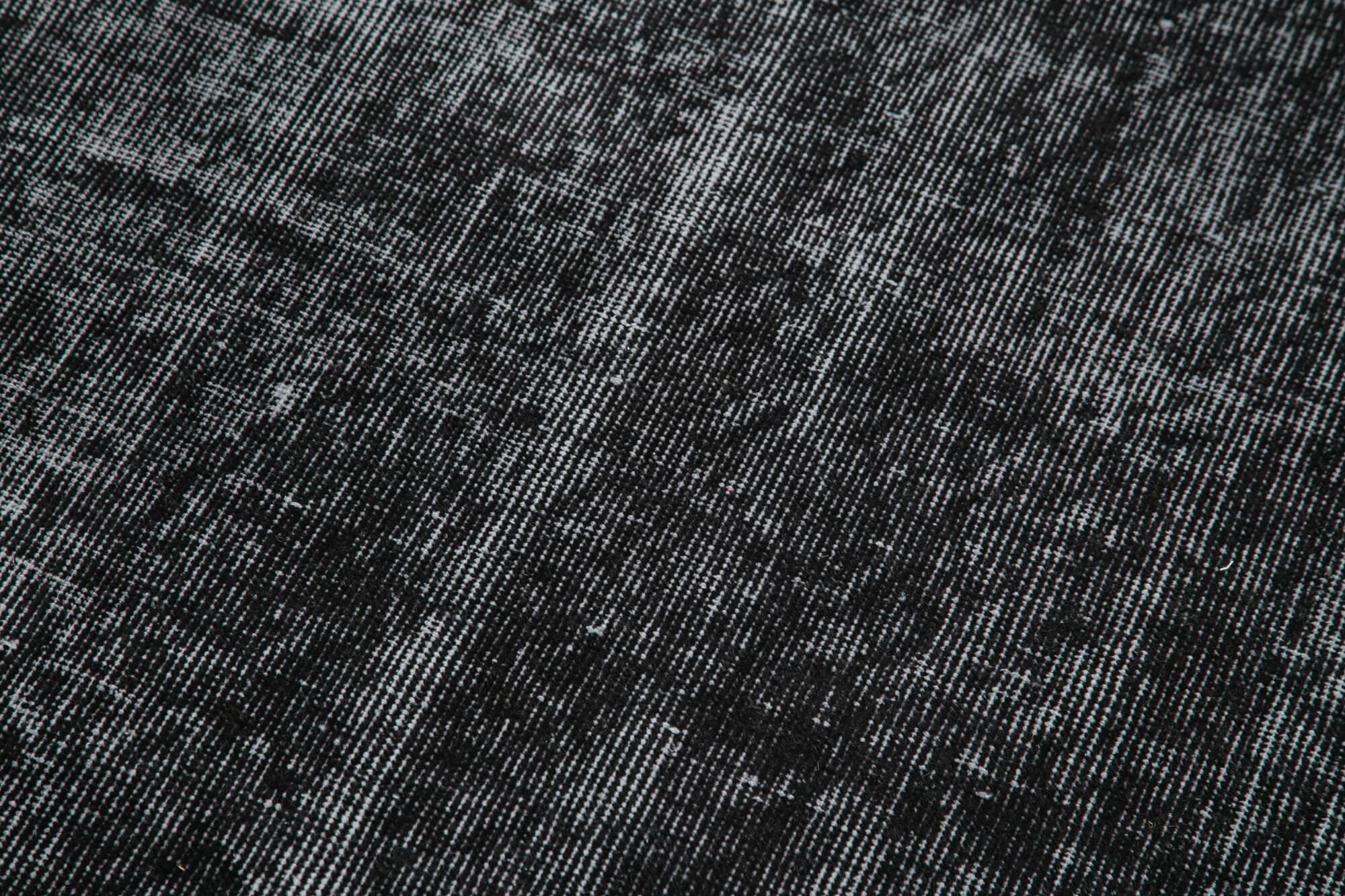 Vintage Area Rug - Handmade Wool Rug, Overdyed Black Rug 2'8''x10'2'' | Turkish Hand Knotted