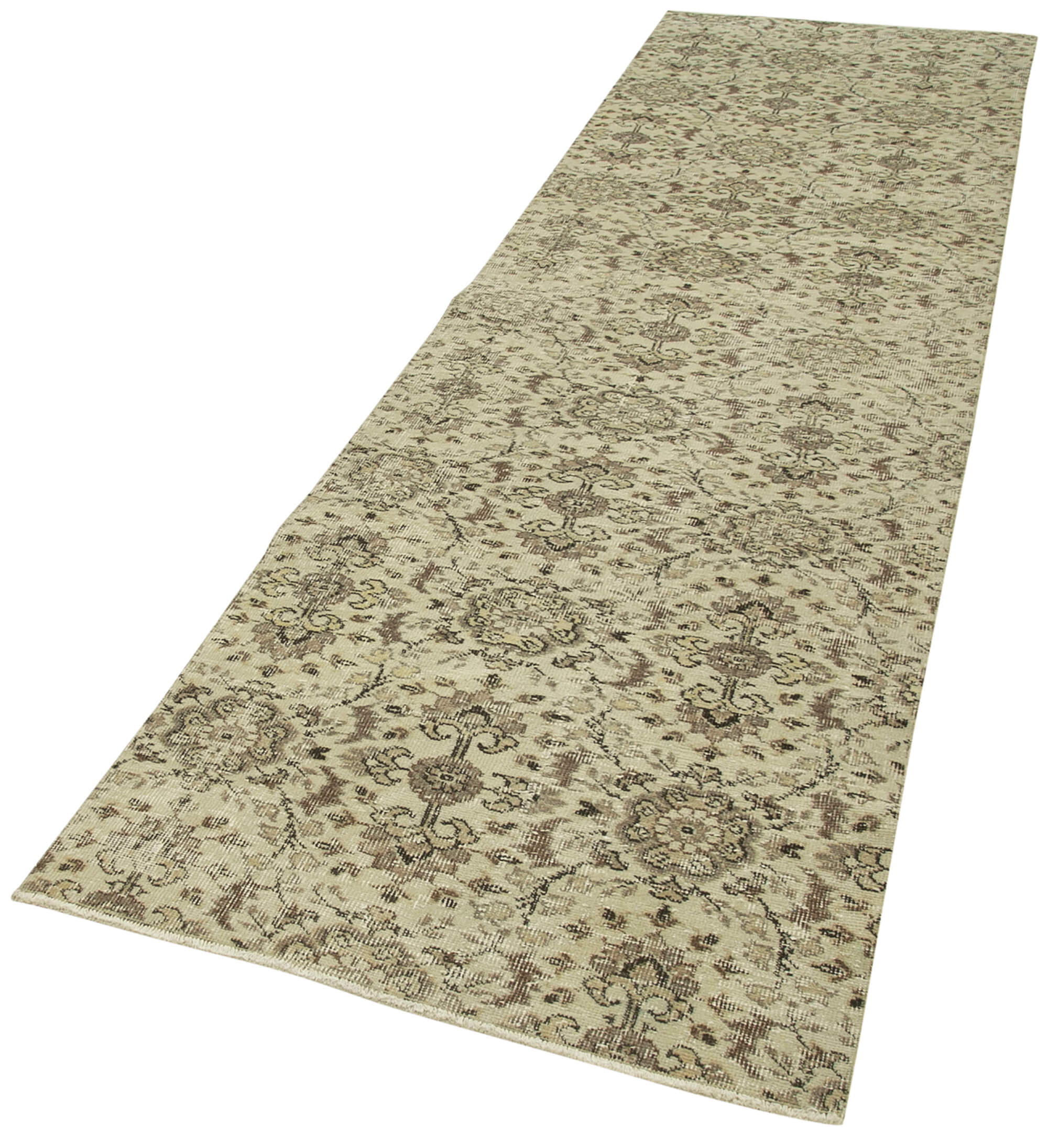Handmade Vintage Area Rug | Traditional Vintage Carpet, Overdyed Wool Rug for Rustic Home Decor