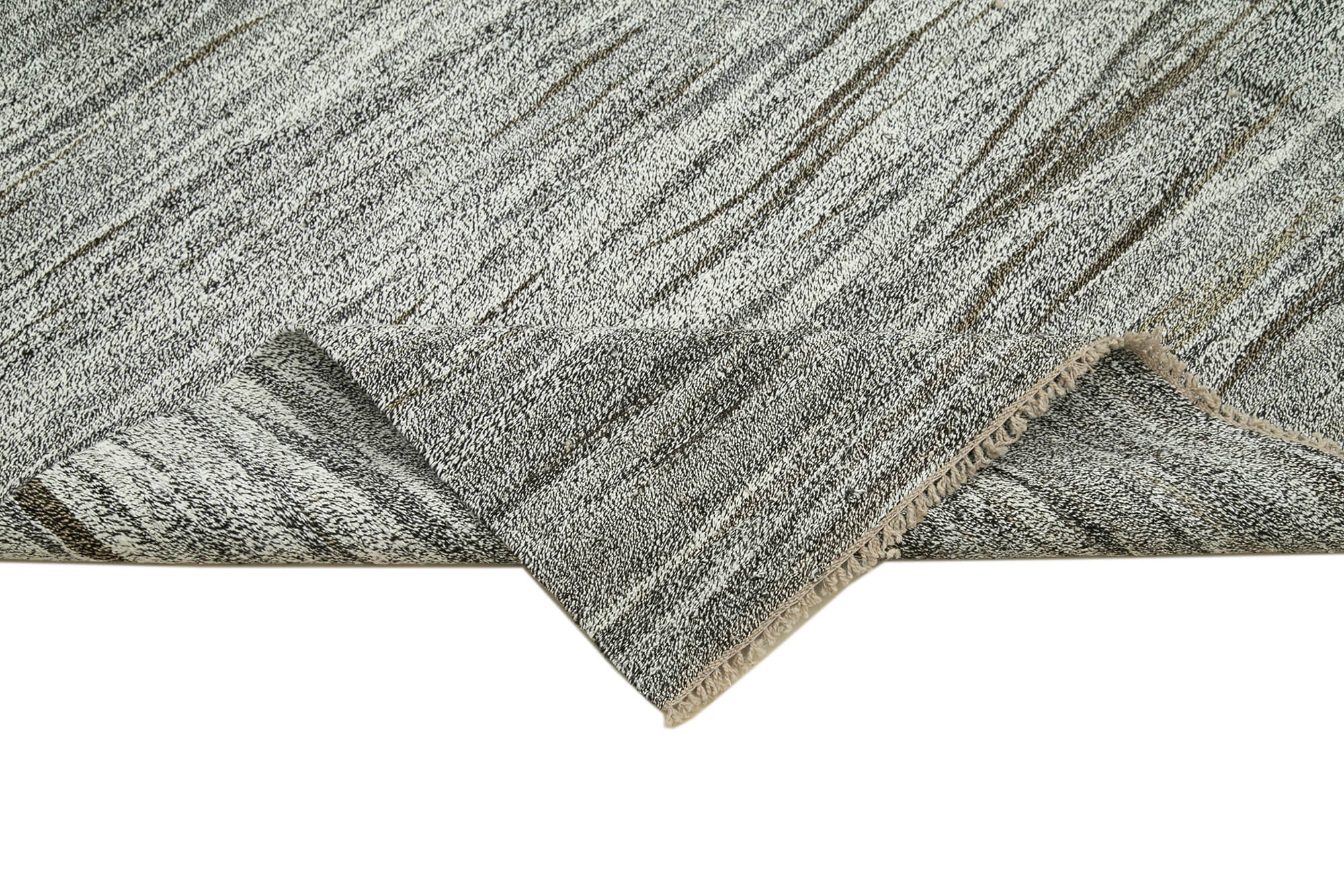 Handmade Area Rug - Geometric Wool Rug 9'7''x13'7'' | Durable Cotton Blend Carpet