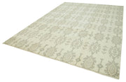 Handmade Wool Area Rug – Classic Beige Rug, Durable Cotton Wool Weave 8'9''x12'