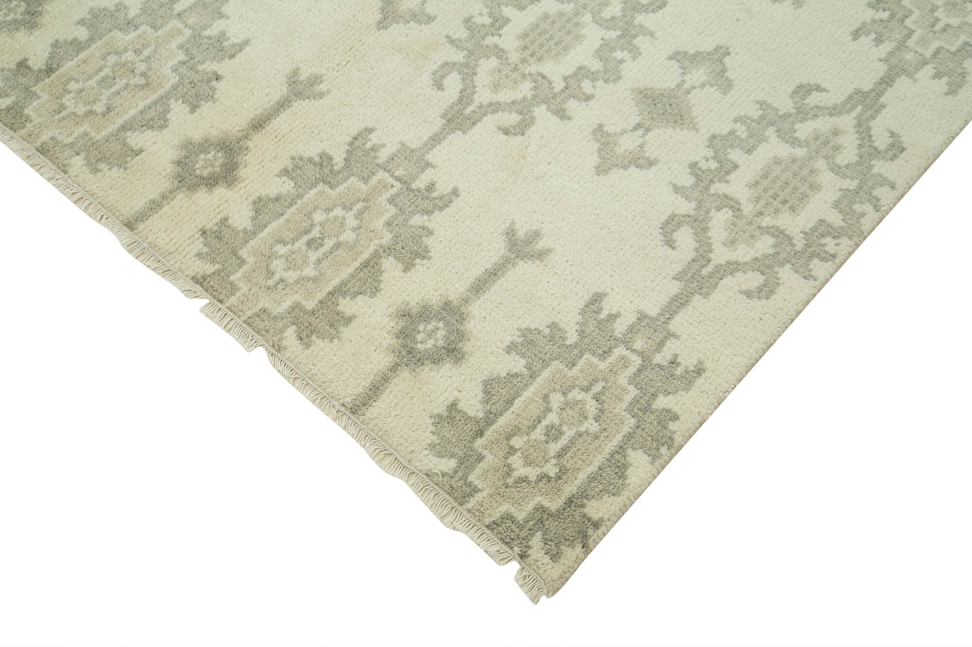 Handmade Wool Area Rug – Classic Beige Rug, Durable Cotton Wool Weave 8'9''x12'