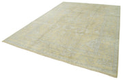 Handmade Wool Area Rug – Tebriz Classic Design Cotton Wool Rug 8'9''x11'9'' Beige