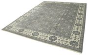 Handmade Wool Area Rug | Tebriz Grey Classic Cotton Vintage Turkish Carpet