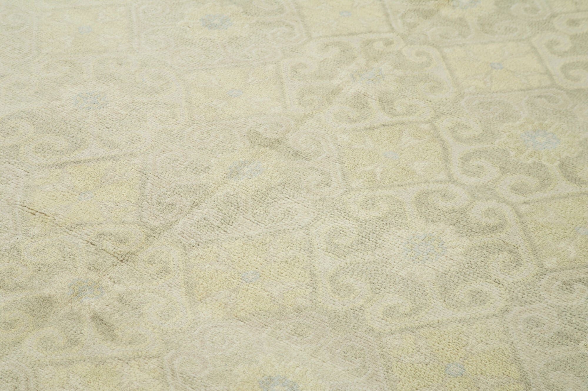Handmade Cotton Wool Rug – Tebriz Classic Beige 8'1''x10'0'' Durable Area Carpet